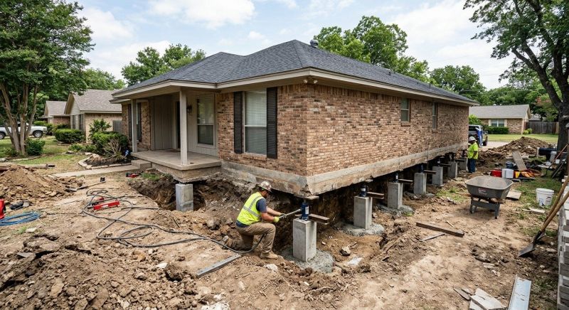 Concrete Foundation Leveling in Aubrey, TX
