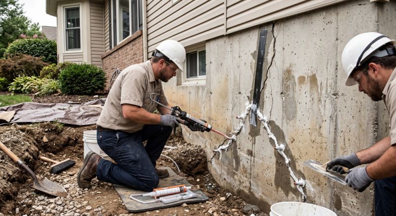 Foundation Crack Sealing in Prosper, TX