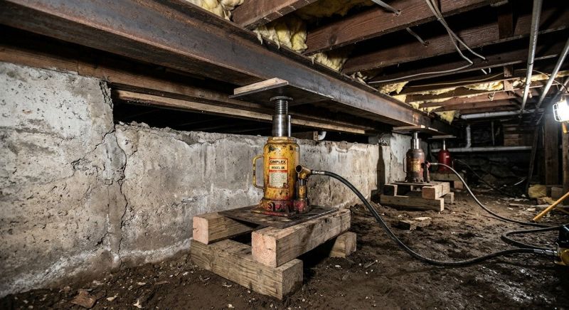 Foundation Jacking in Lake Dallas, TX