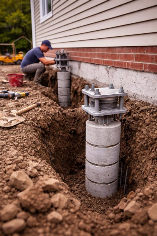 Helical Piers Installation in Prosper, TX