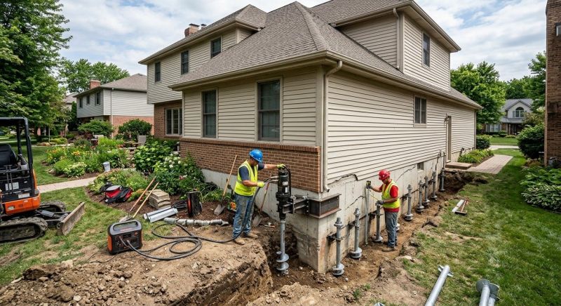 Helical Pile Installation in Prosper, TX