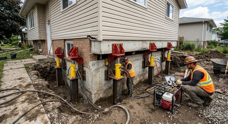 Sinking Foundation Lifting in Prosper, TX