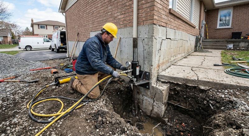 Sinking Foundation Repair in Denton, TX