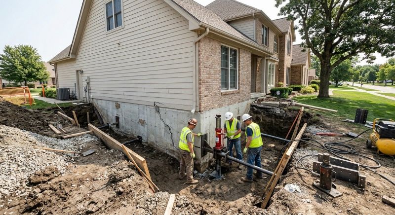 Sinking Foundation Repair in Wylie, TX